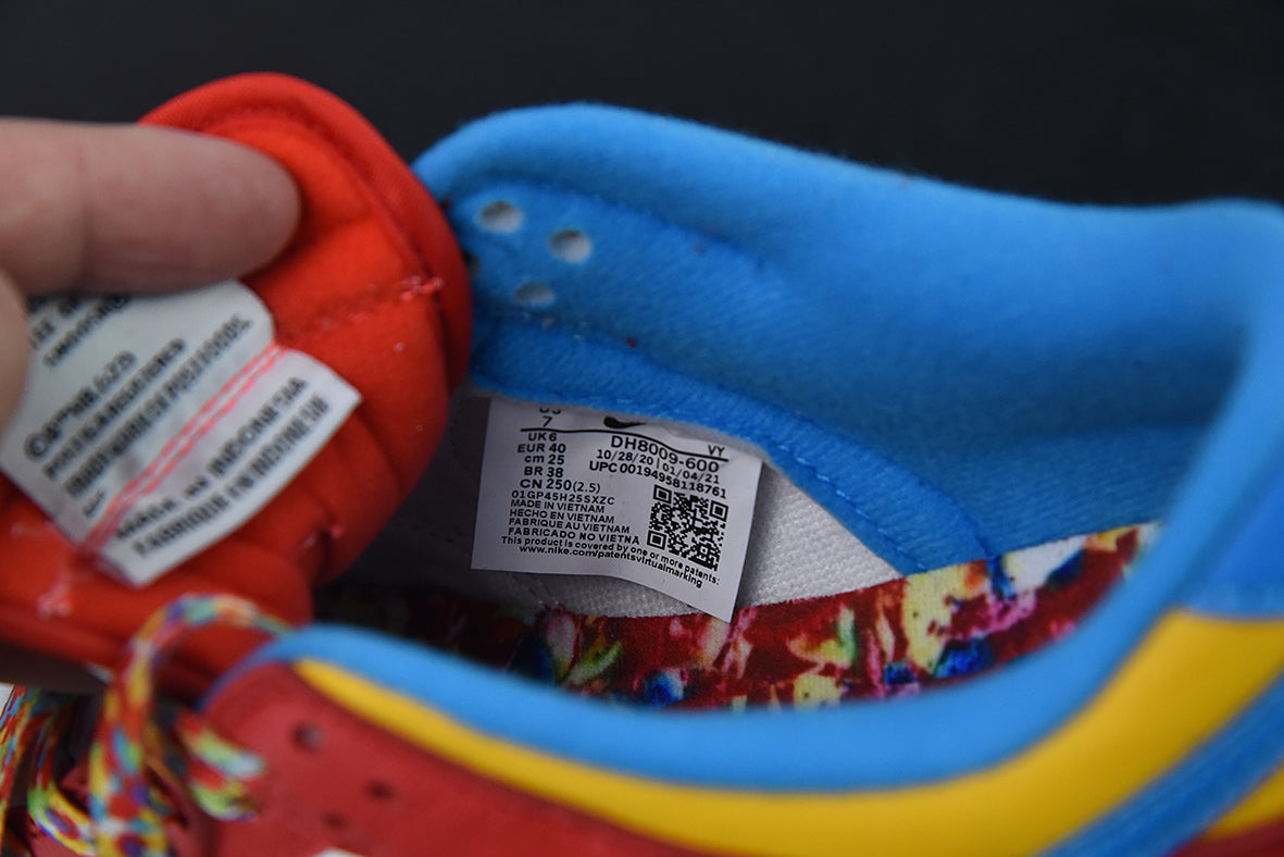 Tênis Nike Dunk Low QS LeBron James Fruity Pebbles