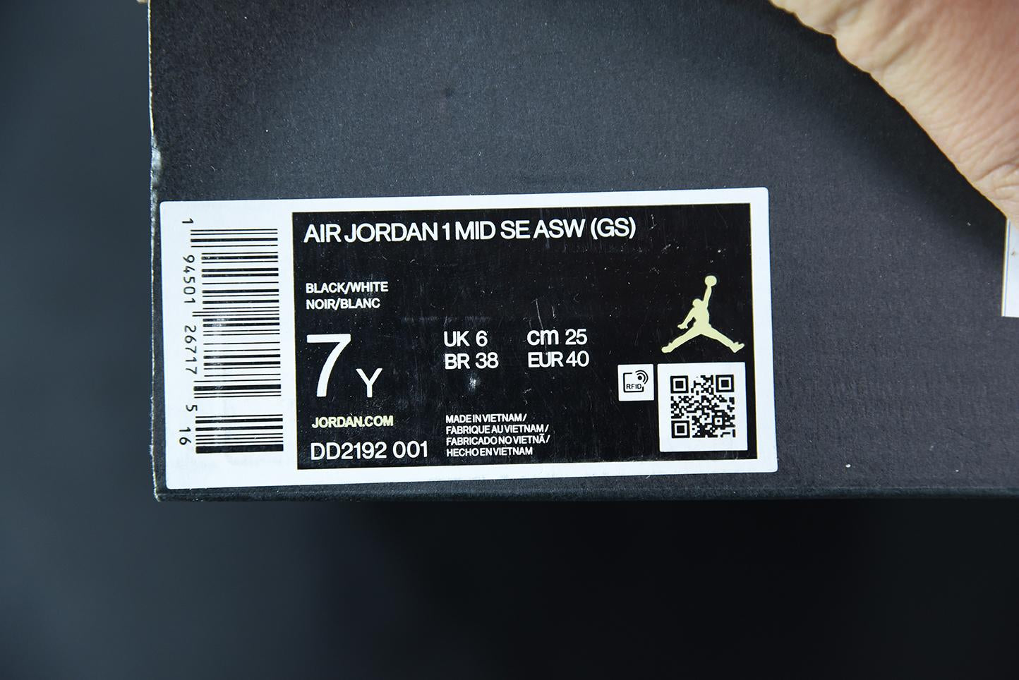 Tênis Jordan 1 Mid Carbon Fiber All-Star (2021)