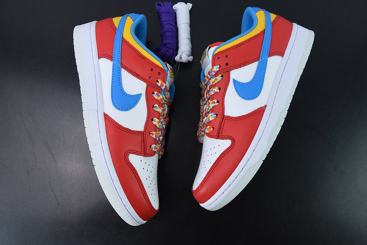 Tênis Nike Dunk Low QS LeBron James Fruity Pebbles