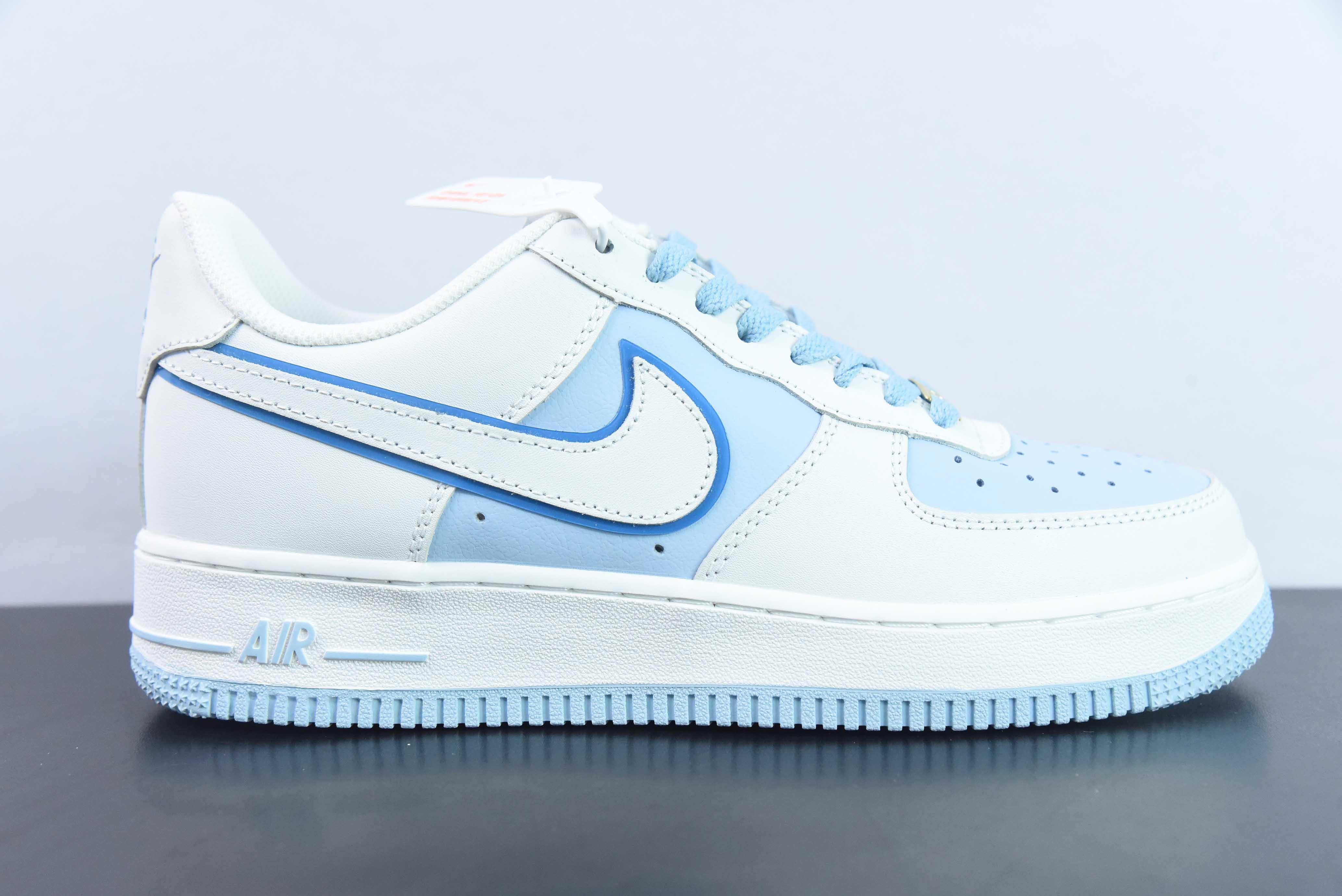 Tênis Nike Air Force 1 White Blue (w)