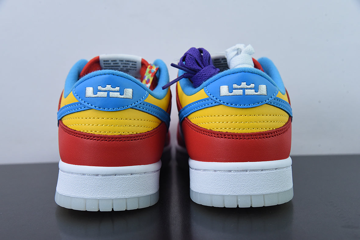 Tênis Nike Dunk Low QS LeBron James Fruity Pebbles