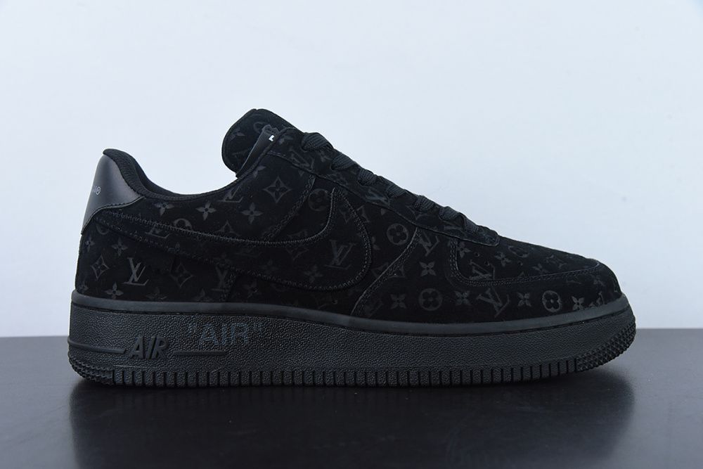 Tênis Louis Vuitton x Nike Air Force 1 Low By Virgil Abloh Black