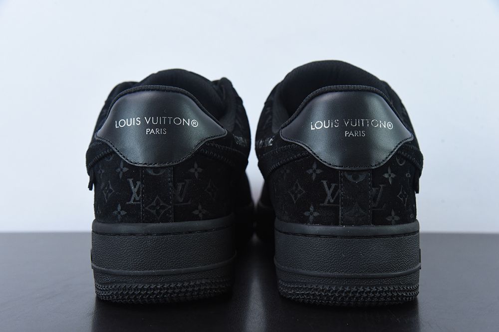 Tênis Louis Vuitton x Nike Air Force 1 Low By Virgil Abloh Black