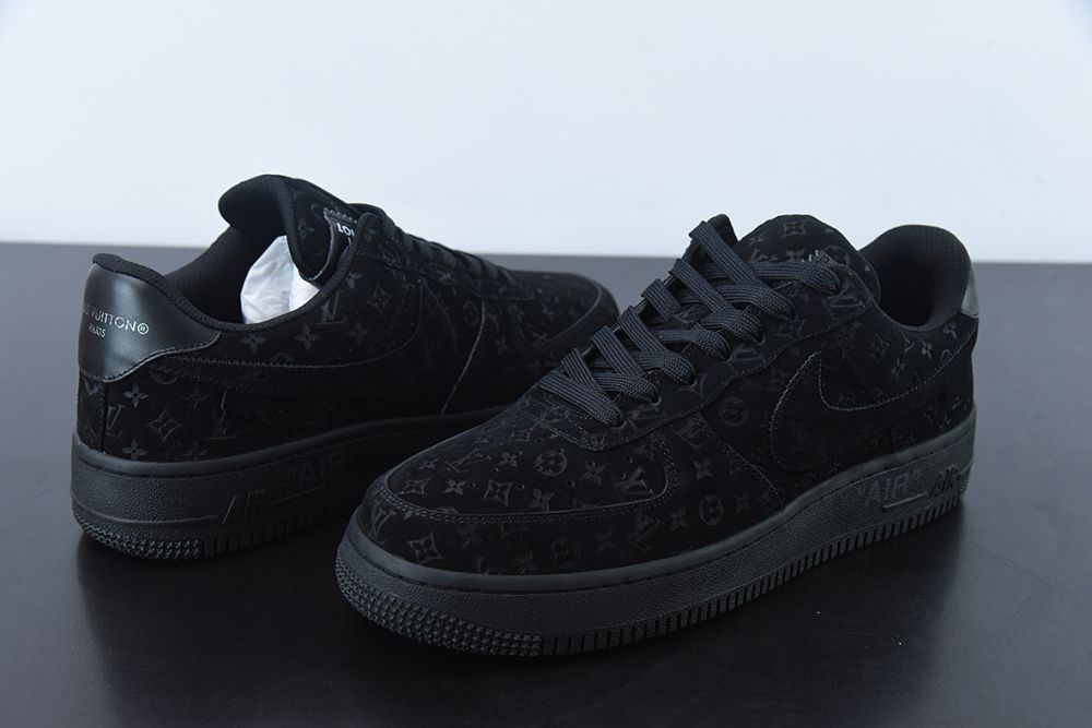 Tênis Louis Vuitton x Nike Air Force 1 Low By Virgil Abloh Black