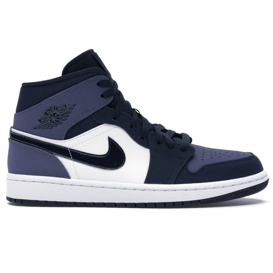 Tênis Jordan 1 Mid Obsidian Sanded Purple