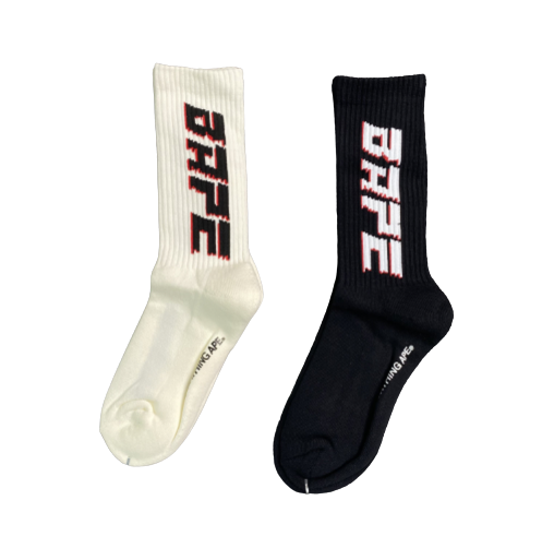 2 Pares Iconic BAPE-Printed Socks