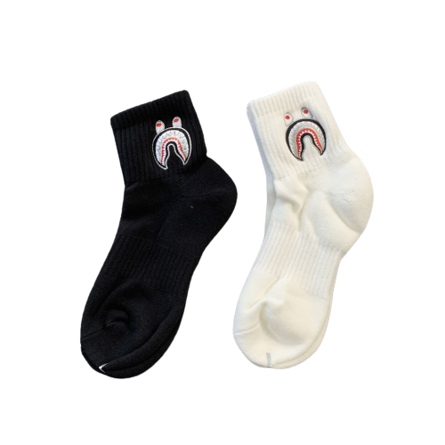 2 Pares Meias Bape-Face Socks