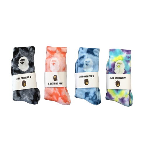 2 Pares Meias Streetwear-Stamped Sock Collection by Bape