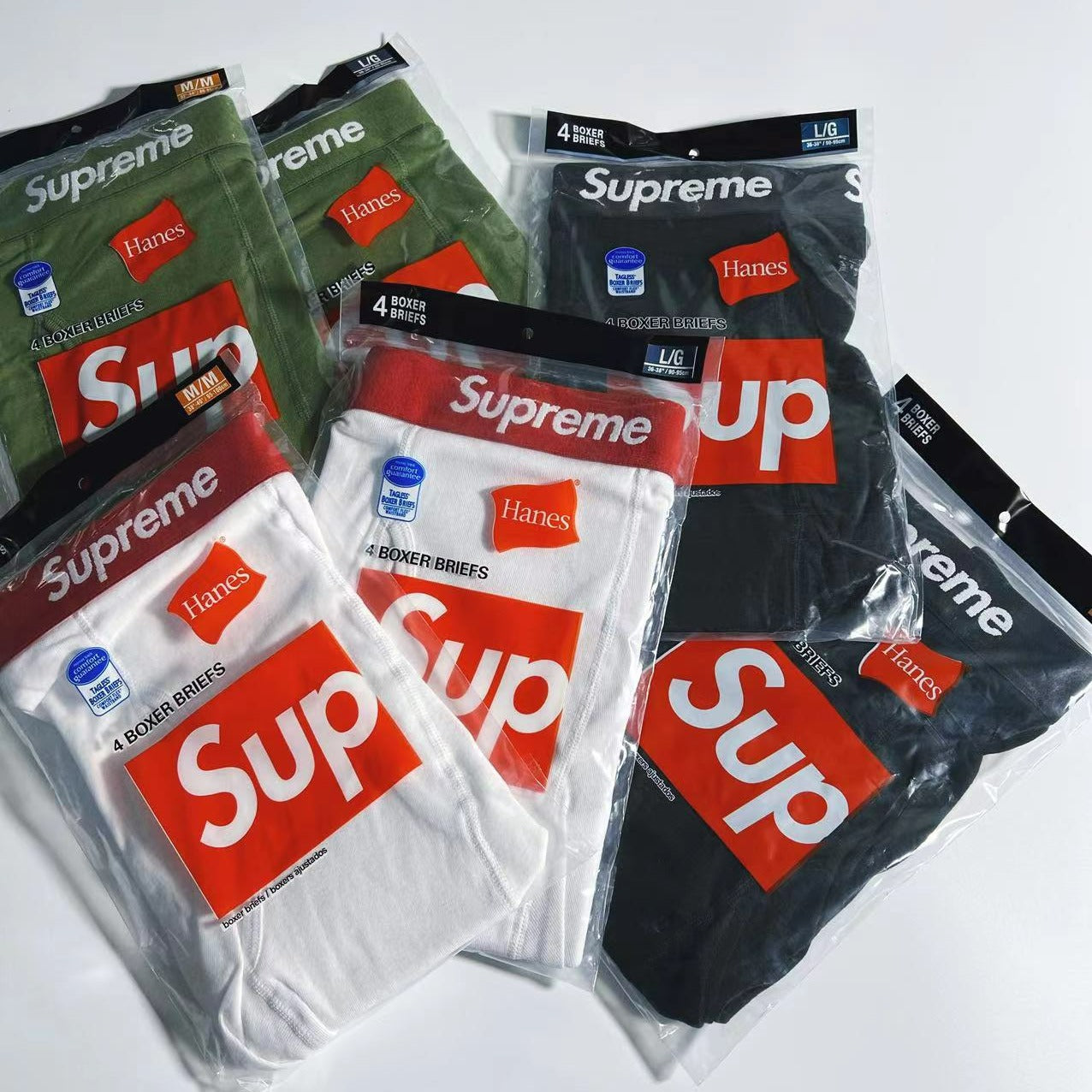 Pack 3 Cuecas Supreme Hanes Boxer Briefs