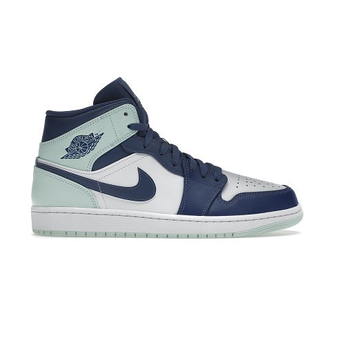 Tênis Jordan 1 Mid Mystic Navy Mint Foam
