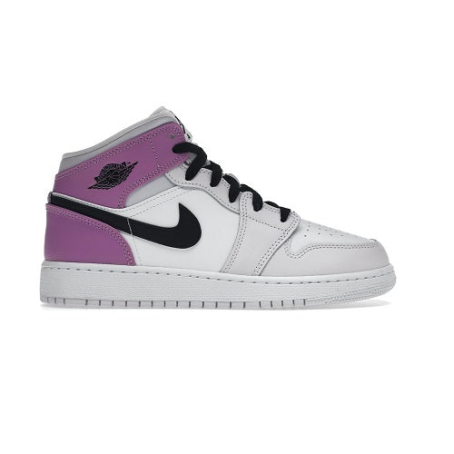Tênis Jordan 1 Mid Barely Grape (GS) (W)