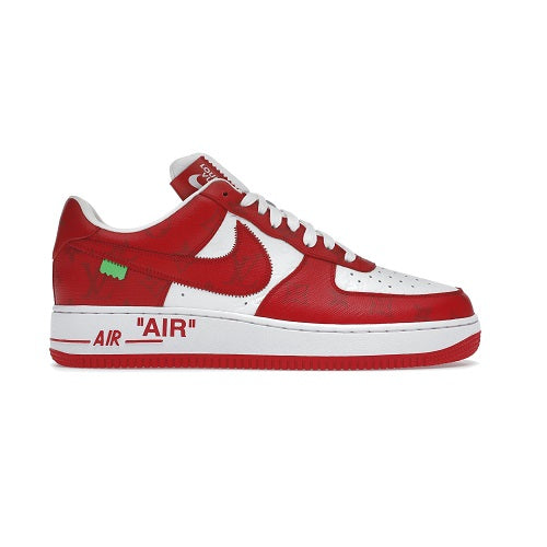 Tênis Louis Vuitton Nike Air Force 1 Low By Virgil Abloh White Red