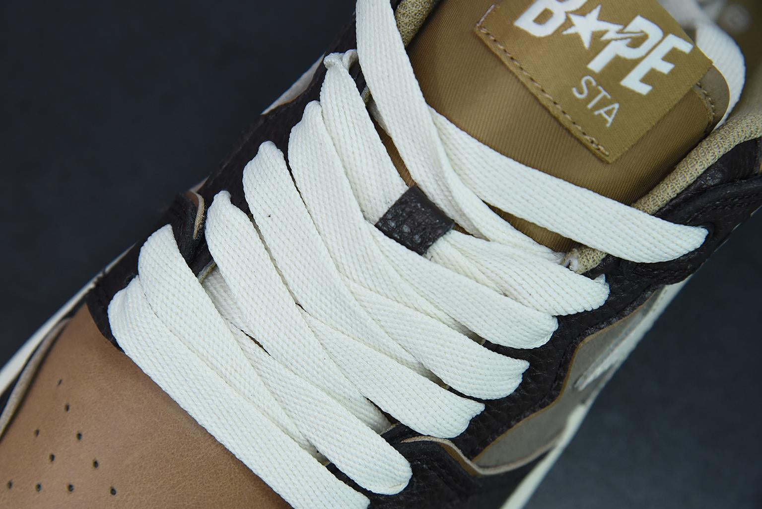 Tênis Bathing Ape SK8 Sta Low Brown Gray