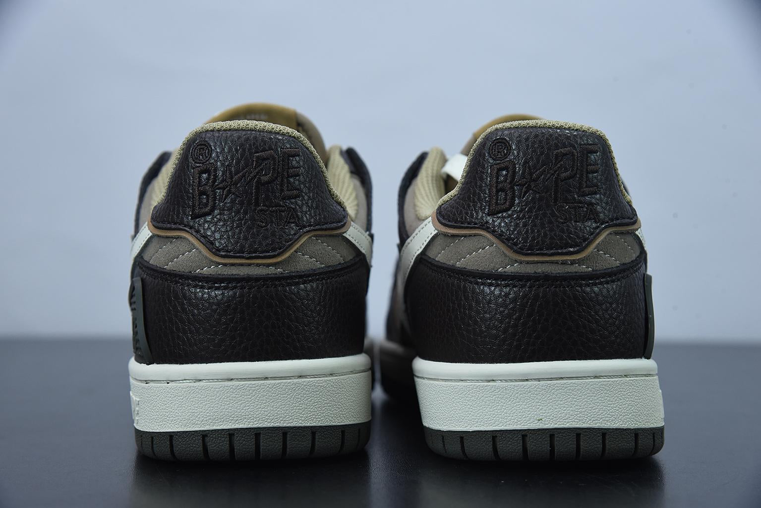Tênis Bathing Ape SK8 Sta Low Brown Gray
