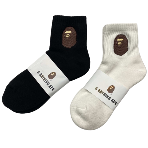2 Pares Meias Logo Socks by Bape