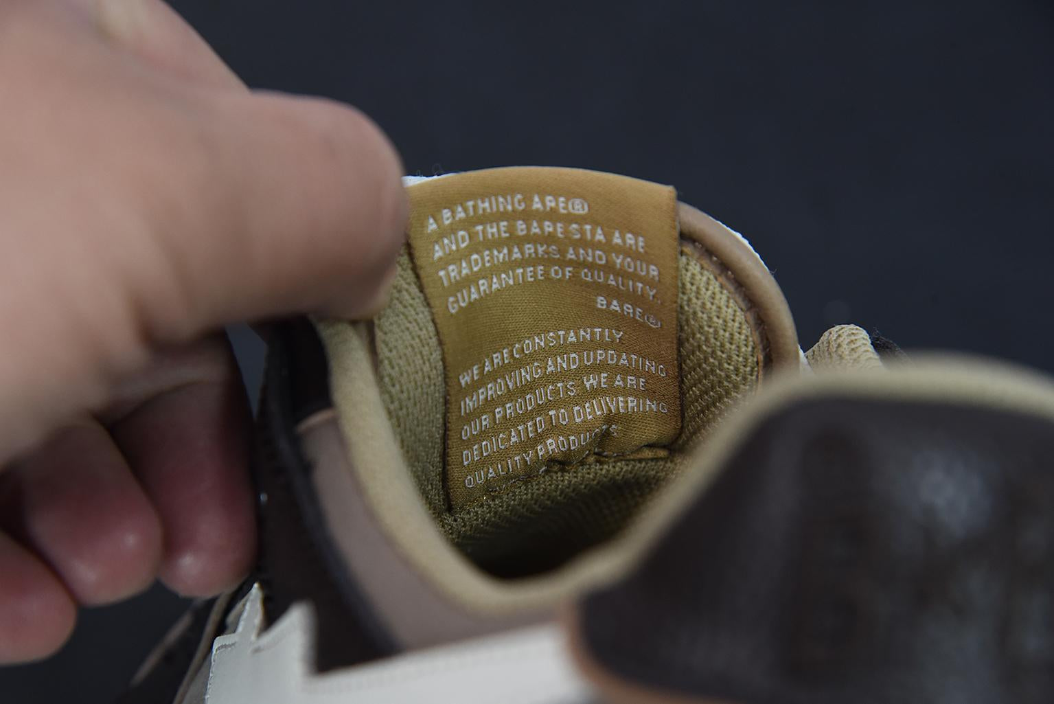 Tênis Bathing Ape SK8 Sta Low Brown Gray