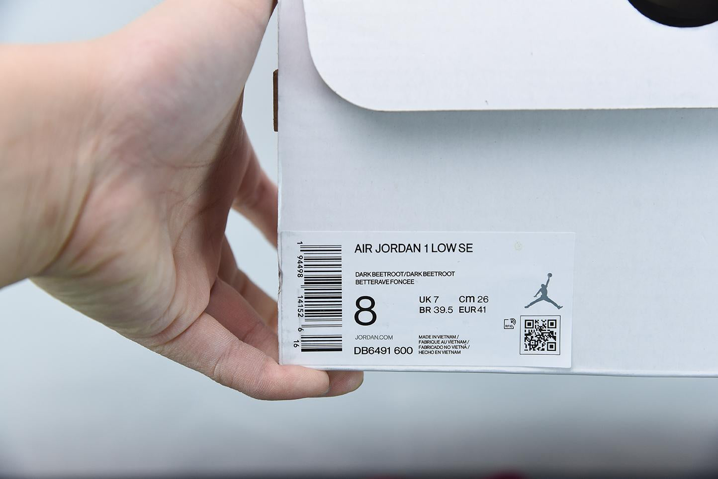 Tênis Jordan 1 Low Dark Beetroot Black (w)