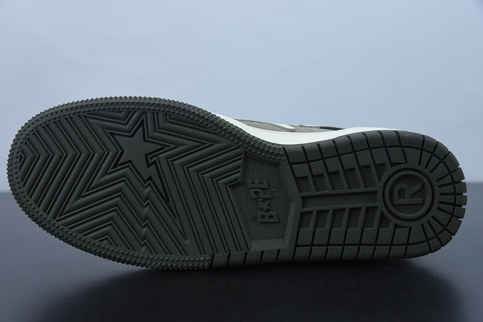 Tênis Bathing Ape SK8 Sta Low Brown Gray