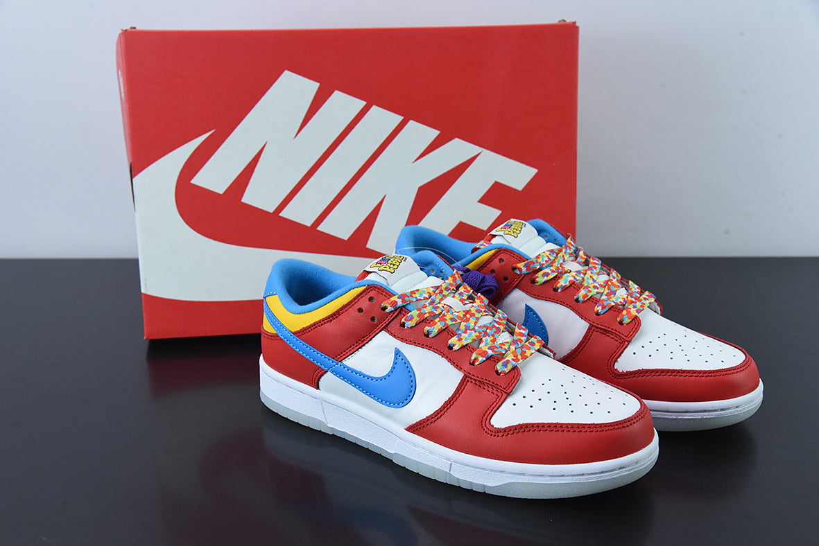 Tênis Nike Dunk Low QS LeBron James Fruity Pebbles