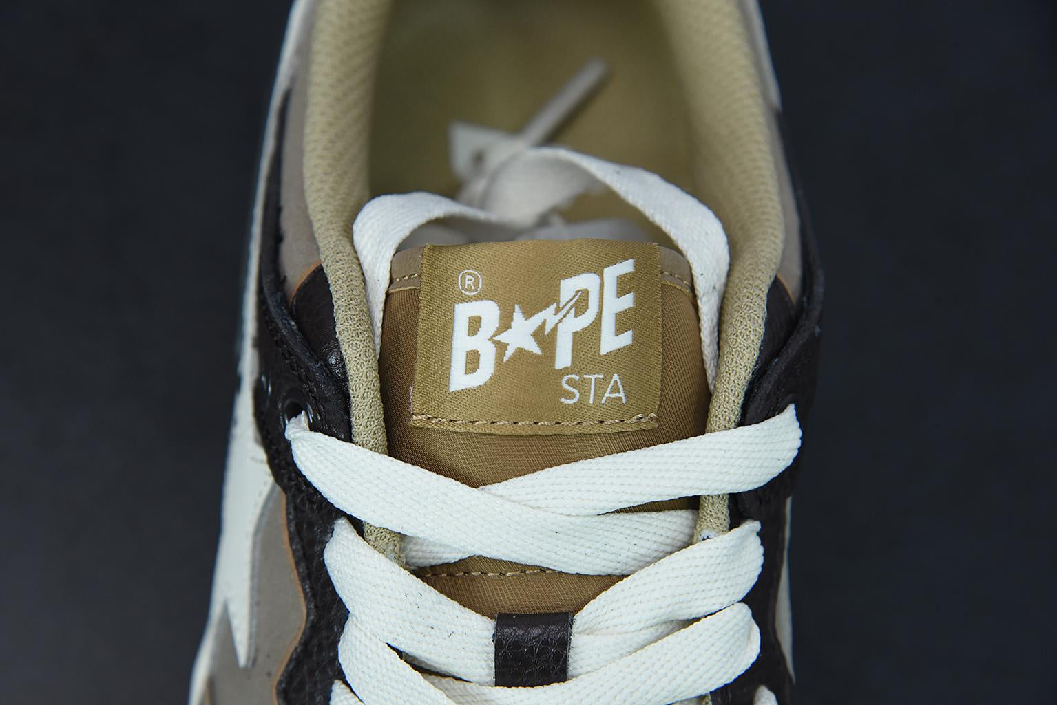 Tênis Bathing Ape SK8 Sta Low Brown Gray