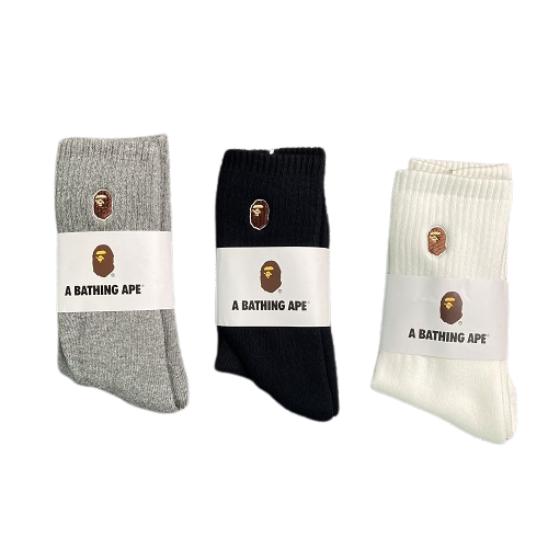 Meias Logo Bape Socks