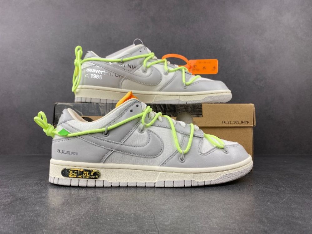 Tênis Nike Dunk Low Off White Lot 43