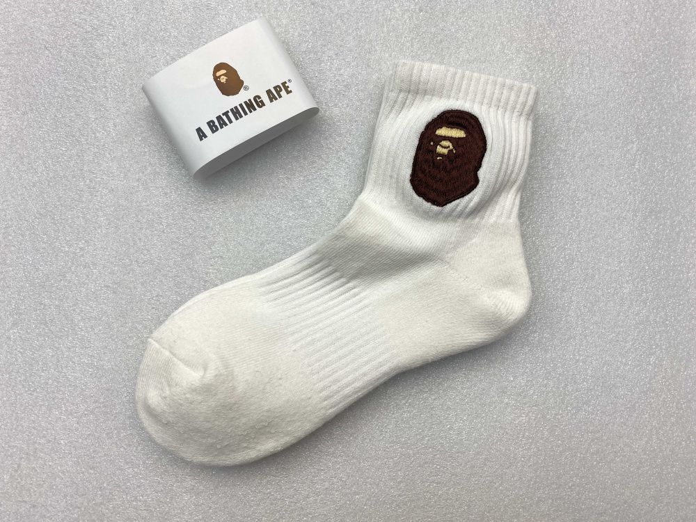 2 Pares Meias Logo Socks by Bape